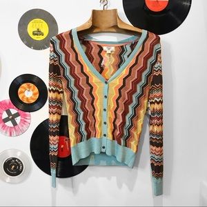 Zigzag Pattern Cardigan